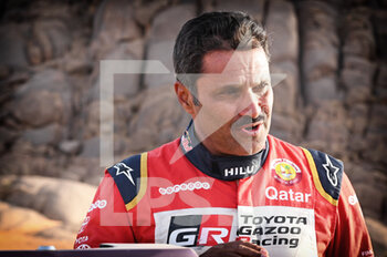 2021-12-06 - Al Attiyah Nasser (qat), Toyota Gazoo Racing, Toyota Hilux, portrait during the 2021 Ha?il Rally, 6th round of the 2021 2021 FIA World Cup for Cross-Country Rallies, from December 5 to 12, 2021 in Ha?il, Saudi Arabia - 2021 HA'IL RALLY, 6TH ROUND OF THE 2021 2021 FIA WORLD CUP FOR CROSS-COUNTRY RALLIES - RALLY - MOTORS