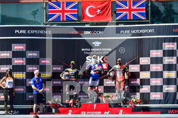 2021-09-05 - Podium 
1° Toprak Razgatlioglu 
2° Jonathan Rea
3° Scott Redding  - MOTUL FRENCH ROUND - FIM SUPERBIKE WORLD CHAMPIONSHIP 2021 - RACE2 - SUPERBIKE - MOTORS