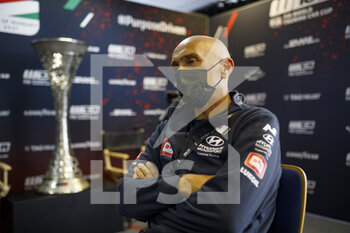 2021-08-20 - Tarquini Gabriele (ita), BRC Hyundai N Lukoil Squadra Corse, Hyundai Elantra N TCR, portrait, press conference, during the 2021 FIA WTCR Race of Hungary, 4th round of the 2021 FIA World Touring Car Cup, Hungaroring, from August 20 to 22, 2021 in Budapest - Photo Grégory Lenormand / DPPI - 2021 FIA WTCR RACE OF HUNGARY, 4TH ROUND OF THE 2021 FIA WORLD TOURING CAR CUP - GRAND TOURISM - MOTORS