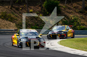 2021-08-22 - 16 Magnus Gilles (bel), Comtoyou Team Audi Sport, Audi RS 3 LMS TCR (2021), 22 Vervisch Frederic (bel), Comtoyou Team Audi Sport, Audi RS 3 LMS TCR (2021), action during the 2021 FIA WTCR Race of Hungary, 4th round of the 2021 FIA World Touring Car Cup, Hungaroring, from August 20 to 22, 2021 in Budapest - Photo Florent Gooden / DPPI - 2021 FIA WTCR RACE OF HUNGARY, 4TH ROUND OF THE 2021 FIA WORLD TOURING CAR CUP - GRAND TOURISM - MOTORS