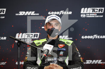 2021-08-22 - Azcona Mikel (spa), Zengo Motorsport, Cupa Leon Competicion TCR, portrait, press conference, during the 2021 FIA WTCR Race of Hungary, 4th round of the 2021 FIA World Touring Car Cup, Hungaroring, from August 20 to 22, 2021 in Budapest - Photo Grégory Lenormand / DPPI - 2021 FIA WTCR RACE OF HUNGARY, 4TH ROUND OF THE 2021 FIA WORLD TOURING CAR CUP - GRAND TOURISM - MOTORS