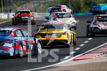 2021-08-22 - 17 Berthon Nathanaël (fra), Comtoyou DHL Team Audi Sport, Audi RS 3 LMS TCR (2021), action during the 2021 FIA WTCR Race of Hungary, 4th round of the 2021 FIA World Touring Car Cup, Hungaroring, from August 20 to 22, 2021 in Budapest - Photo Florent Gooden / DPPI - 2021 FIA WTCR RACE OF HUNGARY, 4TH ROUND OF THE 2021 FIA WORLD TOURING CAR CUP - GRAND TOURISM - MOTORS
