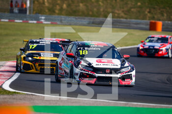 2021-08-22 - 18 Monteiro Tiago (por), ALL-INKL.DE Munnich Motorsport, Honda Civic Type R TCR (FK8), action during the 2021 FIA WTCR Race of Hungary, 4th round of the 2021 FIA World Touring Car Cup, Hungaroring, from August 20 to 22, 2021 in Budapest - Photo Florent Gooden / DPPI - 2021 FIA WTCR RACE OF HUNGARY, 4TH ROUND OF THE 2021 FIA WORLD TOURING CAR CUP - GRAND TOURISM - MOTORS