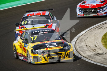 2021-08-22 - 17 Berthon Nathanaël (fra), Comtoyou DHL Team Audi Sport, Audi RS 3 LMS TCR (2021), action during the 2021 FIA WTCR Race of Hungary, 4th round of the 2021 FIA World Touring Car Cup, Hungaroring, from August 20 to 22, 2021 in Budapest - Photo Grégory Lenormand / DPPI - 2021 FIA WTCR RACE OF HUNGARY, 4TH ROUND OF THE 2021 FIA WORLD TOURING CAR CUP - GRAND TOURISM - MOTORS
