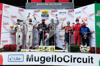 2021-10-10 - Podium of race 2:
1. #90 Luca Segù, Bar Baruch - AKM Motorsport, Mercedes AMG GT3, GT3 Pro-AM
2. #88 Pietro Perolini, Jonathan Cecotto - LP Racing, Lamborghini Huracan GT3 Evo, GT3 Pro-AM
3. #21 Simon Mann, Matteo Cressoni - AF Corse, Ferrari 488 GT3 Evo, GT3 Pro-AM - CAMPIONATO ITALIANO GT 2021 - GRAND TOURISM - MOTORS