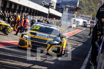 2021-10-08 - 32 Coronel Tom (ndl), Comtoyou DHL Team Audi Sport, Audi RS 3 LMS TCR (2021), action pitlane, during the 2021 FIA WTCR Race of Czech Republic, 5th round of the 2021 FIA World Touring Car Cup, on the Autodrom Most, from October 8 to 10, 2021 in Most, Czech Republic - 2021 FIA WTCR RACE OF CZECH REPUBLIC, 5TH ROUND OF THE 2021 FIA WORLD TOURING CAR CUP - GRAND TOURISM - MOTORS