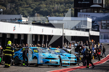 2021-10-08 - 12 Urrutia Santiago (uru), Cyan Performance Lynk & Co, Lync & Co 03 TCR, action pitlane, during the 2021 FIA WTCR Race of Czech Republic, 5th round of the 2021 FIA World Touring Car Cup, on the Autodrom Most, from October 8 to 10, 2021 in Most, Czech Republic - 2021 FIA WTCR RACE OF CZECH REPUBLIC, 5TH ROUND OF THE 2021 FIA WORLD TOURING CAR CUP - GRAND TOURISM - MOTORS