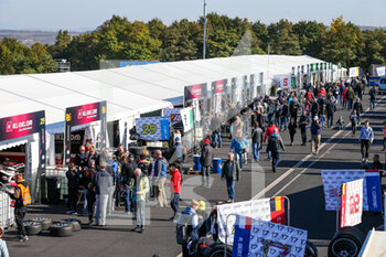 10/10/2021 - The WTCR Paddock with fans during the 2021 FIA WTCR Race of Czech Republic, 5th round of the 2021 FIA World Touring Car Cup, on the Autodrom Most, from October 8 to 10, 2021 in Most, Czech Republic - 2021 FIA WTCR RACE OF CZECH REPUBLIC, 5TH ROUND OF THE 2021 FIA WORLD TOURING CAR CUP - TURISMO E GRAN TURISMO - MOTORI