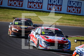 10/10/2021 - 05 Michelisz Norbert (hun), BRC Hyundai N Lukoil Squadra Corse, Hyundai Elantra N TCR, action during the 2021 FIA WTCR Race of Czech Republic, 5th round of the 2021 FIA World Touring Car Cup, on the Autodrom Most, from October 8 to 10, 2021 in Most, Czech Republic - 2021 FIA WTCR RACE OF CZECH REPUBLIC, 5TH ROUND OF THE 2021 FIA WORLD TOURING CAR CUP - TURISMO E GRAN TURISMO - MOTORI