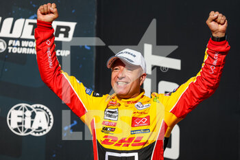 10/10/2021 - Coronel Tom (ndl), Comtoyou DHL Team Audi Sport, Audi RS 3 LMS TCR (2021), portrait podium during the 2021 FIA WTCR Race of Czech Republic, 5th round of the 2021 FIA World Touring Car Cup, on the Autodrom Most, from October 8 to 10, 2021 in Most, Czech Republic - 2021 FIA WTCR RACE OF CZECH REPUBLIC, 5TH ROUND OF THE 2021 FIA WORLD TOURING CAR CUP - TURISMO E GRAN TURISMO - MOTORI