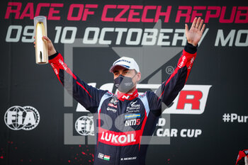10/10/2021 - Michelisz Norbert (hun), BRC Hyundai N Lukoil Squadra Corse, Hyundai Elantra N TCR, portrait podium during the 2021 FIA WTCR Race of Czech Republic, 5th round of the 2021 FIA World Touring Car Cup, on the Autodrom Most, from October 8 to 10, 2021 in Most, Czech Republic - 2021 FIA WTCR RACE OF CZECH REPUBLIC, 5TH ROUND OF THE 2021 FIA WORLD TOURING CAR CUP - TURISMO E GRAN TURISMO - MOTORI