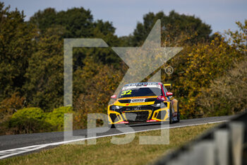 16/10/2021 - 32 Coronel Tom (ndl), Comtoyou DHL Team Audi Sport, Audi RS 3 LMS TCR (2021), action during the 2021 FIA WTCR Race of France, 6th round of the 2021 FIA World Touring Car Cup, on the Circuit Pau-Arnos, from October 16 to 17, 2021 in Arnos, France - 2021 FIA WTCR RACE OF FRANCE, 6TH ROUND OF THE 2021 FIA WORLD TOURING CAR CUP - TURISMO E GRAN TURISMO - MOTORI