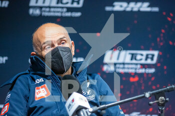 2021-11-05 - Tarquini Gabriele (ita), BRC Hyundai N Lukoil Squadra Corse, Hyundai Elantra N TCR, portrait post qualification press conference during the 2021 FIA WTCR Race of Italy, 7th round of the 2021 FIA World Touring Car Cup, on the Adria International Raceway, from November 6 to 7, 2021 in Adria, Italy - 2021 FIA WTCR RACE OF ITALY, 7TH ROUND OF THE 2021 FIA WORLD TOURING CAR CUP - GRAND TOURISM - MOTORS