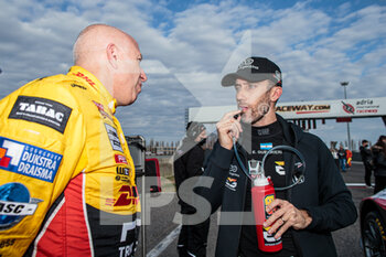 07/11/2021 - Coronel Tom (ndl), Comtoyou DHL Team Audi Sport, Audi RS 3 LMS TCR (2021) and Guerrieri Esteban (arg), ALL-INKL.COM Munnich Motorsport, Honda Civic Type R TCR (FK8), portrait during the 2021 FIA WTCR Race of Italy, 7th round of the 2021 FIA World Touring Car Cup, on the Adria International Raceway, from November 6 to 7, 2021 in Adria, Italy - 2021 FIA WTCR RACE OF ITALY, 7TH ROUND OF THE 2021 FIA WORLD TOURING CAR CUP - TURISMO E GRAN TURISMO - MOTORI