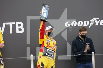 2021-11-28 - Coronel Tom (ndl), Comtoyou DHL Team Audi Sport, Audi RS 3 LMS TCR (2021), portrait podium during the 2021 FIA WTCR Race of Russia, 8th round of the 2021 FIA World Touring Car Cup, on the Sochi Autodrom, from November 27 to 28, 2021 in Sochi, Russia- Photo Xavi Bonilla / DPPI - 2021 FIA WTCR RACE OF RUSSIA, 8TH ROUND OF THE 2021 FIA WORLD TOURING CAR CUP - GRAND TOURISM - MOTORS