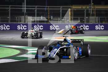 2021-12-05 - 03 Zhou Guanyu (chn), UNI-Virtuosi Racing, Dallara F2, action during the 7th round of the 2021 FIA Formula 2 Championship from December 3 to 5, 2021 on the Jeddah Corniche Circuit, in Jeddah, Saudi Arabia - 7TH ROUND OF THE 2021 FIA FORMULA 2 CHAMPIONSHIP - W Series - MOTORS