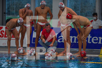2021-09-24 - Team Savona, Timeout - CARIGE R.N. SAVONA (ITA) VS MONTPELLIER WATERPOLO (FRA) - LEN CUP - CHAMPIONS LEAGUE - WATERPOLO