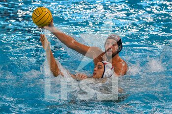2021-09-24 - CALDIERI Alessio (Savona) and ALFONSO POZO Tomas (Montpellier) - CARIGE R.N. SAVONA (ITA) VS MONTPELLIER WATERPOLO (FRA) - LEN CUP - CHAMPIONS LEAGUE - WATERPOLO