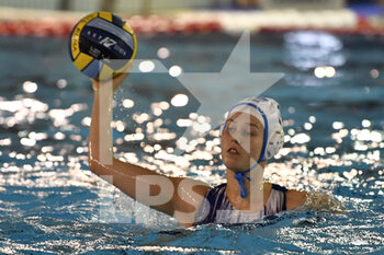 2021-11-18 - Blom VAN DE VELDE of Lille UC (FRA)  in action during the Waterpolo Euro League Women, Group B, Day 1 between Lille UC and Sirens Malta at Polo Natatorio, 18th November, 2021 in Rome, Italy.  - LILLE UC VS SIRENS MALTA - EURO LEAGUE WOMEN - WATERPOLO