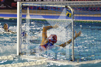 2021-11-18 - Kelise AGIUS of Sirens Malta (MLT)  in action during the Waterpolo Euro League Women, Group B, Day 1 between Lille UC and Sirens Malta at Polo Natatorio, 18th November, 2021 in Rome, Italy.  - LILLE UC VS SIRENS MALTA - EURO LEAGUE WOMEN - WATERPOLO