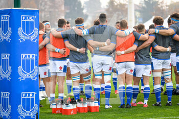 2021-11-13 - Italy team warming up before the match - TEST MATCH 2021, ITALIA VS ARGENTINA - AUTUMN NATIONS SERIES - RUGBY