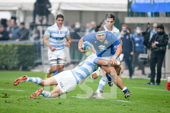2021-11-13 - Ivan Nemer (Italy) tackled by Emiliano Boffelli (Argentina) - TEST MATCH 2021, ITALIA VS ARGENTINA - AUTUMN NATIONS SERIES - RUGBY