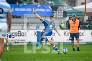2021-11-13 - Paolo Garbisi (Italy) scores 3 points on free kick - TEST MATCH 2021, ITALIA VS ARGENTINA - AUTUMN NATIONS SERIES - RUGBY