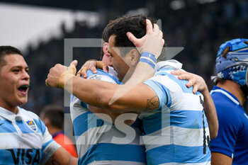 2021-11-13 - Matias Moroni (Argentina) celebrates after scoring a try - TEST MATCH 2021, ITALIA VS ARGENTINA - AUTUMN NATIONS SERIES - RUGBY