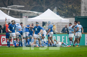 2021-11-13 - Italy happiness after scoring a try - TEST MATCH 2021, ITALIA VS ARGENTINA - AUTUMN NATIONS SERIES - RUGBY