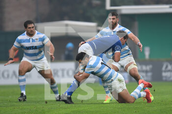 2021-11-13 - Michele Lamaro (Italy) tackled by Jeronimo De La Fuente (Argentina) - TEST MATCH 2021, ITALIA VS ARGENTINA - AUTUMN NATIONS SERIES - RUGBY
