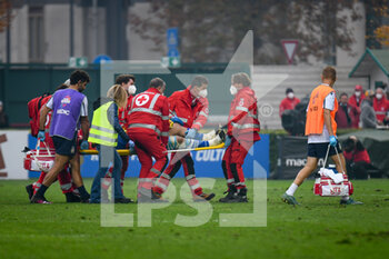 2021-11-13 - Medical staff taking out Marco Riccioni (Italy) out of the pitch - TEST MATCH 2021, ITALIA VS ARGENTINA - AUTUMN NATIONS SERIES - RUGBY