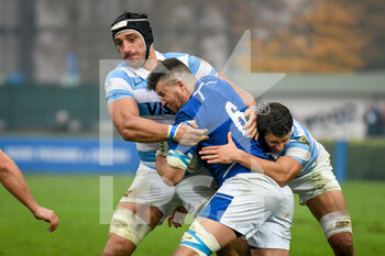 2021-11-13 - Sebastian Negri (Italy) tackled by Tomas Lavanini (Argentina) - TEST MATCH 2021, ITALIA VS ARGENTINA - AUTUMN NATIONS SERIES - RUGBY