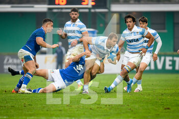2021-11-13 - Matias Moroni (Argentina) tackled by Paolo Garbisi (Italy) - TEST MATCH 2021, ITALIA VS ARGENTINA - AUTUMN NATIONS SERIES - RUGBY