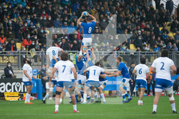 2021-11-20 - Abraham STEYN (Italy) wins the touche - ITALIA VS URUGUAY - AUTUMN NATIONS SERIES - RUGBY