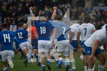 2021-11-20 - Pietro CECCARELLI (Italy) celebrates after try - ITALIA VS URUGUAY - AUTUMN NATIONS SERIES - RUGBY