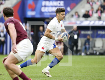 2021-11-14 - Romain Ntamack of France during the Autumn Nations Series 2021, rugby union test match between France and Georgia on November 14, 2021 at Stade Matmut Atlantique in Bordeaux, France - TEST MATCH 2021 - FRANCE VS GEORGIA - AUTUMN NATIONS SERIES - RUGBY