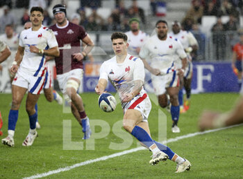 2021-11-14 - Matthieu Jalibert of France during the Autumn Nations Series 2021, rugby union test match between France and Georgia on November 14, 2021 at Stade Matmut Atlantique in Bordeaux, France - TEST MATCH 2021 - FRANCE VS GEORGIA - AUTUMN NATIONS SERIES - RUGBY