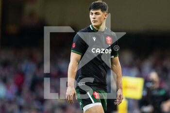 2021-11-14 - Louis Rees-Zammit of Wales during the Autumn Nations Series 2021, rugby union test match between Wales and Fiji on November 14, 2021 at Principality Stadium in Cardiff, Wales - TEST MATCH 2021 - WALES VS FIJI - AUTUMN NATIONS SERIES - RUGBY