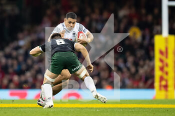 2021-11-14 - Samuel Matavesi of Fiji under pressure from Taine Basham of Wales during the Autumn Nations Series 2021, rugby union test match between Wales and Fiji on November 14, 2021 at Principality Stadium in Cardiff, Wales - TEST MATCH 2021 - WALES VS FIJI - AUTUMN NATIONS SERIES - RUGBY
