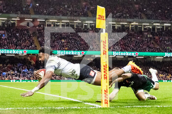 2021-11-14 - Waisea Nayacalevu of Fiji scores his sides second try during the Autumn Nations Series 2021, rugby union test match between Wales and Fiji on November 14, 2021 at Principality Stadium in Cardiff, Wales - TEST MATCH 2021 - WALES VS FIJI - AUTUMN NATIONS SERIES - RUGBY
