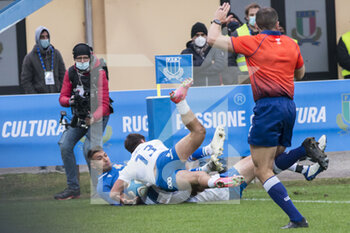 2021-11-20 - Pierre Bruno Try - ITALIA VS URUGUAY - AUTUMN NATIONS SERIES - RUGBY