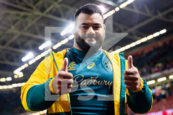 2021-11-20 - Taniela Tupou of Australia after the Autumn Nations Series 2021, rugby union test match between Wales and Australia on November 20, 2021 at the Principality Stadium in Cardiff, Wales - TEST MATCH 2021 - WALES VS AUSTRALIA - AUTUMN NATIONS SERIES - RUGBY