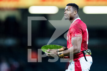 2021-11-20 - Christ Tshiunza of Wales after the Autumn Nations Series 2021, rugby union test match between Wales and Australia on November 20, 2021 at the Principality Stadium in Cardiff, Wales - TEST MATCH 2021 - WALES VS AUSTRALIA - AUTUMN NATIONS SERIES - RUGBY