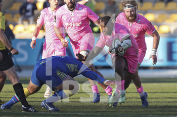 2021-12-11 - Steffon Armitage (Biarritz) in action - ZEBRE RUGBY CLUB VS BIARRITZ OLYMPIQUE - CHALLENGE CUP - RUGBY