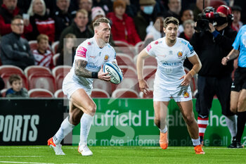2021-10-29 - Stuart Hogg of Exeter Chiefs during the English championship Gallagher Premiership Rugby Union match between Gloucester Rugby and Exeter Chiefs on October 29, 2021 at the Kingsholm Stadium in Gloucester, England - GLOUCESTER RUGBY VS EXETER CHIEFS - PREMERSHIP RUGBY UNION - RUGBY