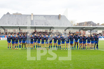 2021-11-06 - Team of France during the Women's Autumn Internationals rugby union match between France and South Africa on November 6, 2021 at La Rabine stadium in Vannes, France - WOMEN'S TEST MATCH FRANCE VS SOUTH AFRICA - TEST MATCH - RUGBY