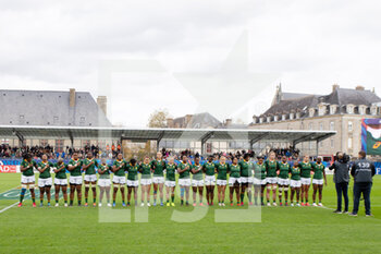 2021-11-06 - Team of South Africa during the Women's Autumn Internationals rugby union match between France and South Africa on November 6, 2021 at La Rabine stadium in Vannes, France - WOMEN'S TEST MATCH FRANCE VS SOUTH AFRICA - TEST MATCH - RUGBY