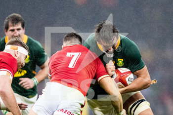 2021-11-06 - Eben Etzebeth of South Africa and Taine Basham of Wales during the Autumn Nations Series 2021, rugby union test match between Wales and South Africa on November 6, 2021 at Principality Stadium in Cardiff, Wales - WALES VS SOUTH AFRICA - TEST MATCH - RUGBY