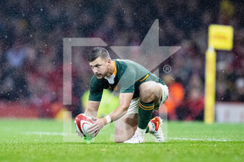 2021-11-06 - Handre Pollard of South Africa during the Autumn Nations Series 2021, rugby union test match between Wales and South Africa on November 6, 2021 at Principality Stadium in Cardiff, Wales - WALES VS SOUTH AFRICA - TEST MATCH - RUGBY