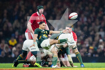 2021-11-06 - Herschel Jantjies of South Africa during the Autumn Nations Series 2021, rugby union test match between Wales and South Africa on November 6, 2021 at Principality Stadium in Cardiff, Wales - WALES VS SOUTH AFRICA - TEST MATCH - RUGBY
